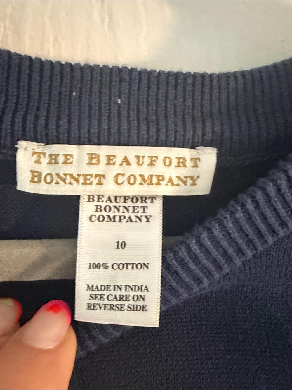 The Beaufort Bonnet Company Navy Sweater and Little English Blue Sweater - Picture 2 of 10